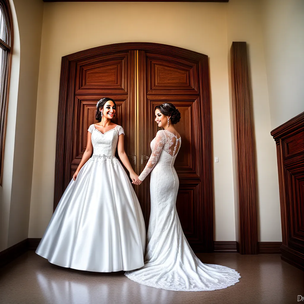 noiva vestido brilhante moderno