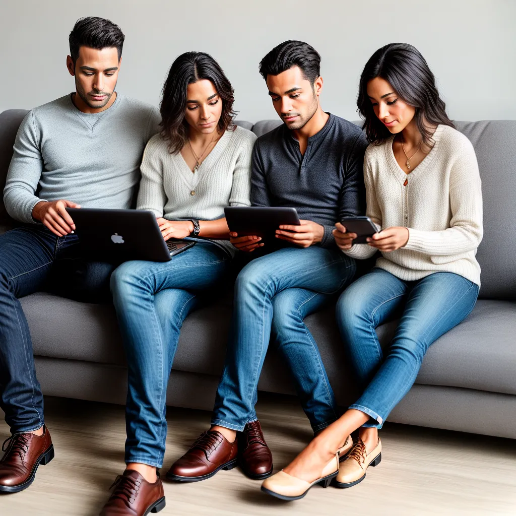 casal couch viciados tecnologia