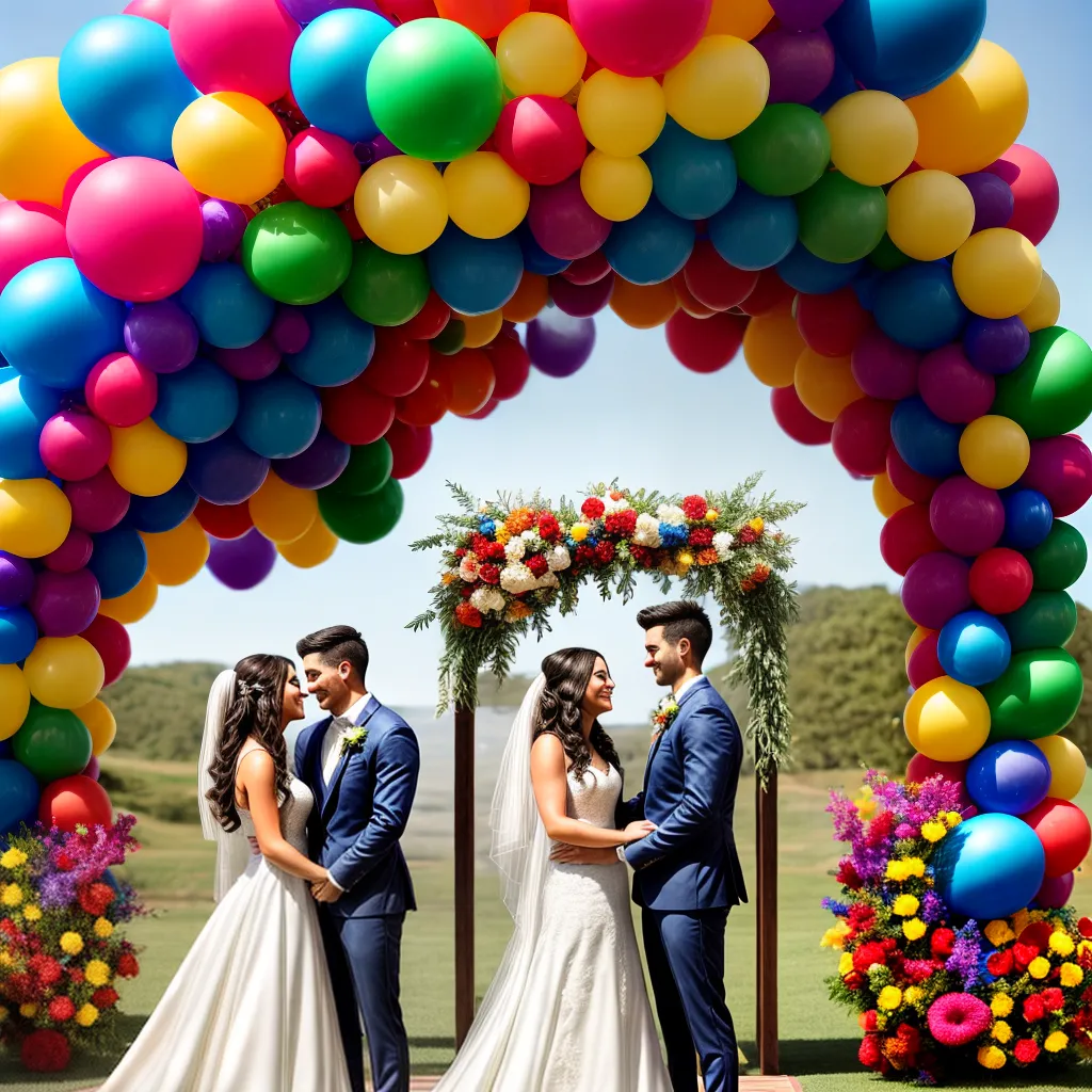 casamento arco baloes coloridos casamento arco baloes coloridos