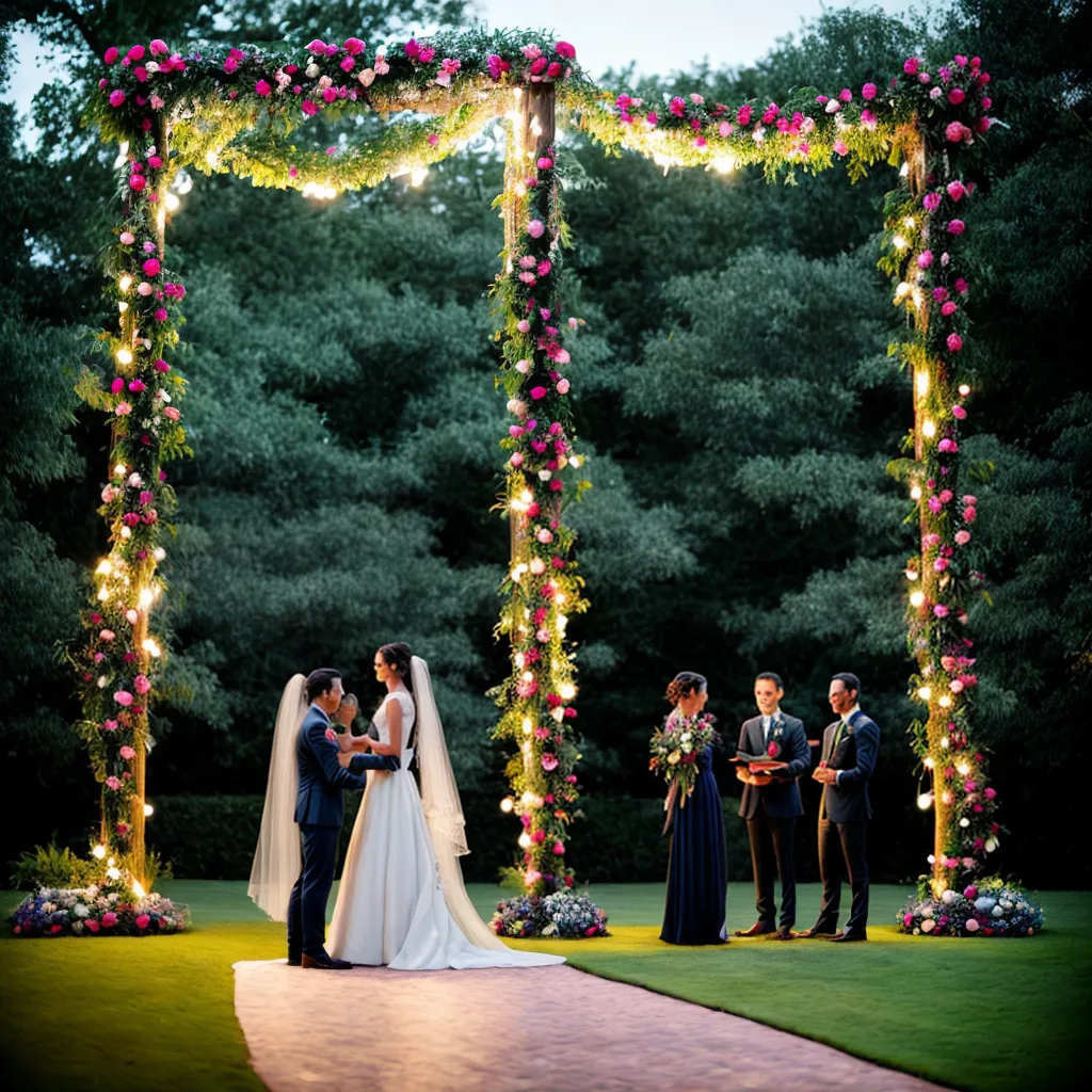 casamento jardim arco flores luzes 5 casamento jardim arco flores luzes 5