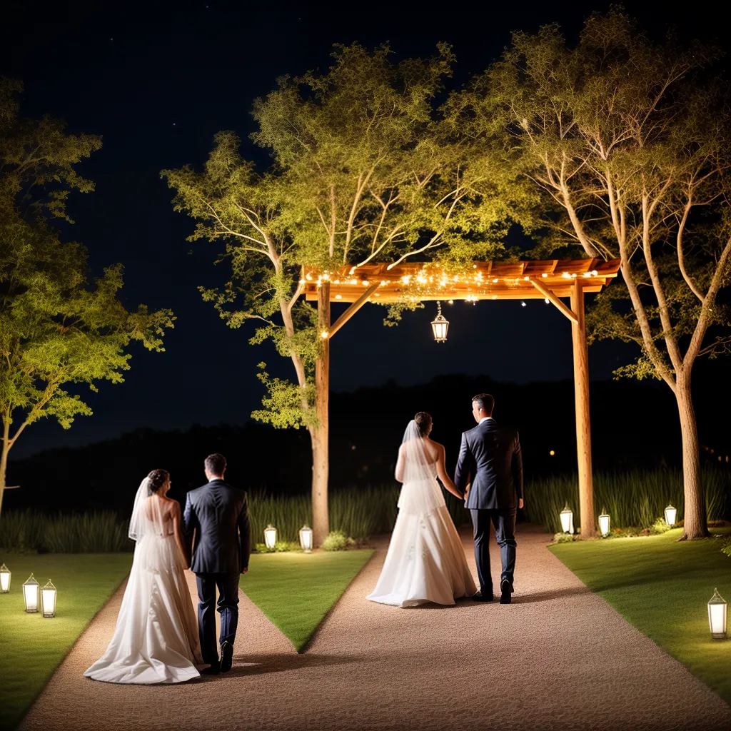 entrada casamento luzes magica