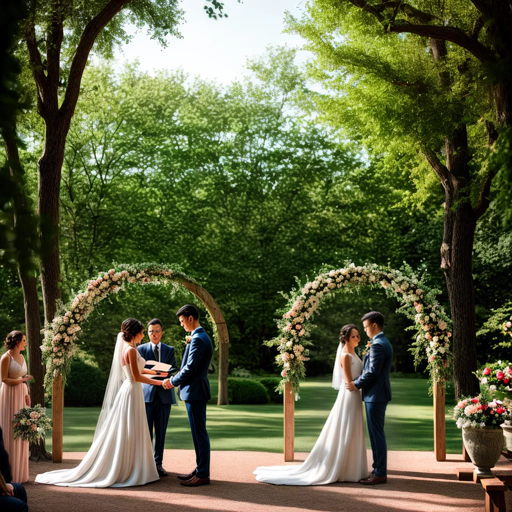 casamento ao ar livre jardim arco floral 1