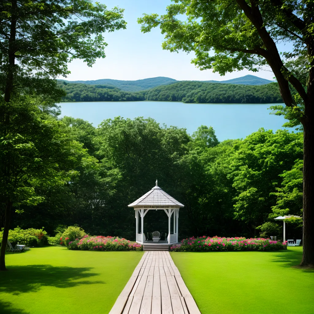 lago gazebo flores casamento