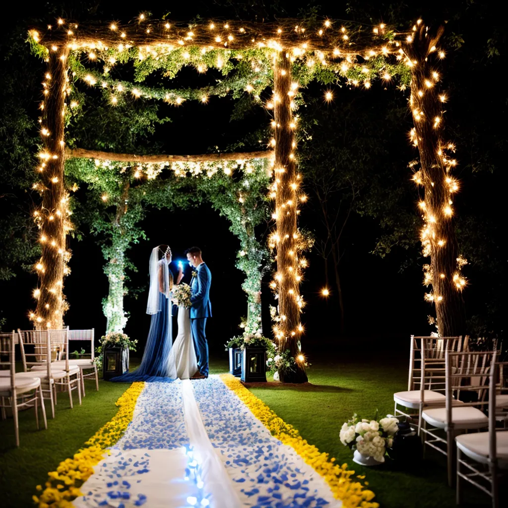 casamento ao ar livre flores por do sol