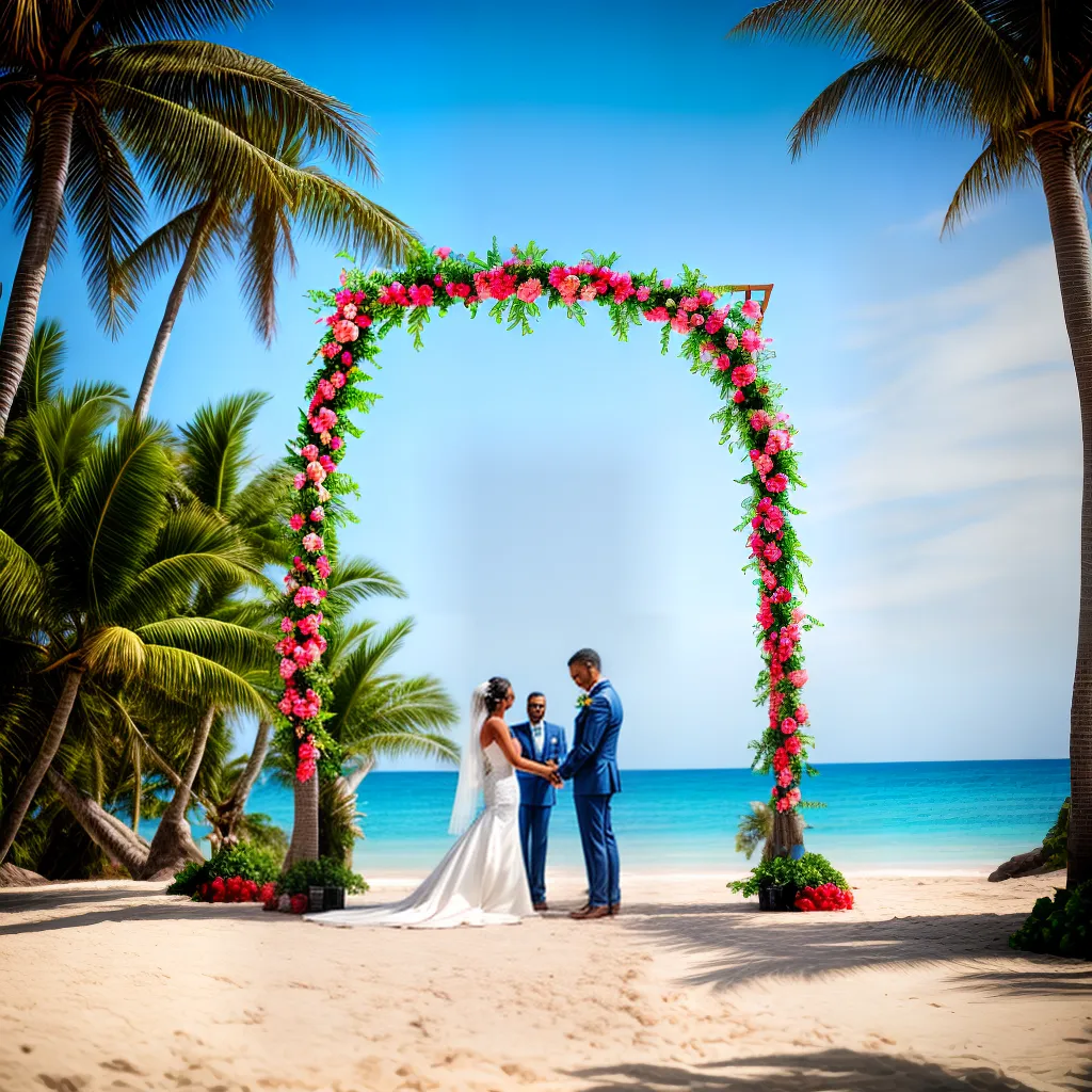 casamento praia casal votos arco floral casamento praia casal votos arco floral