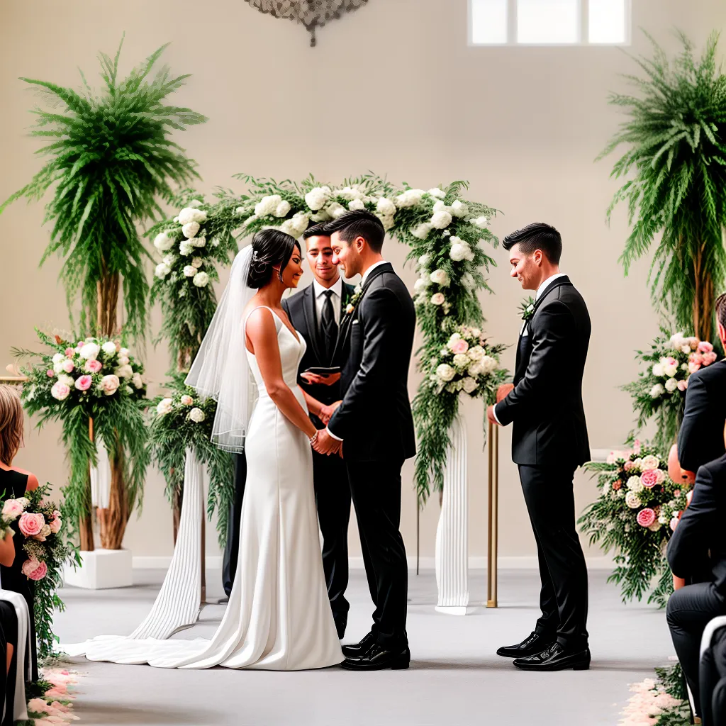 casamento noiva noivo altar floral