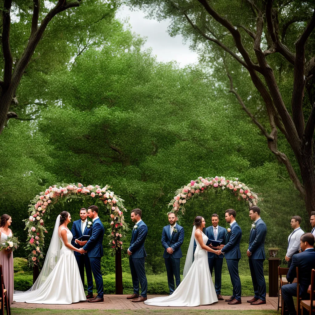 casamento jardim altar flores luzes