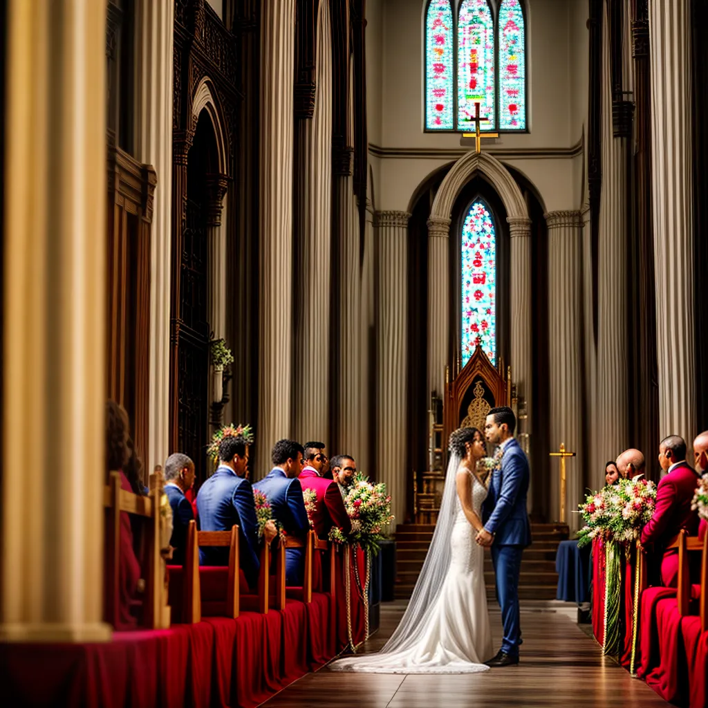 arranjo floral igreja cruz casamento