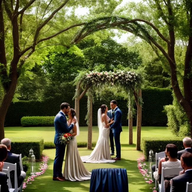 casamento jardim arco flores luz