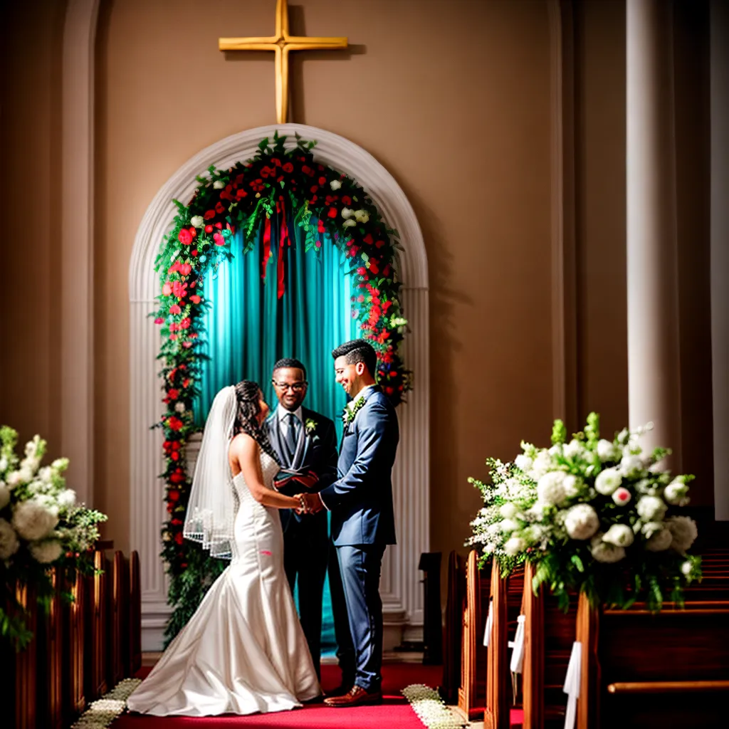casamento casal igreja amor flores