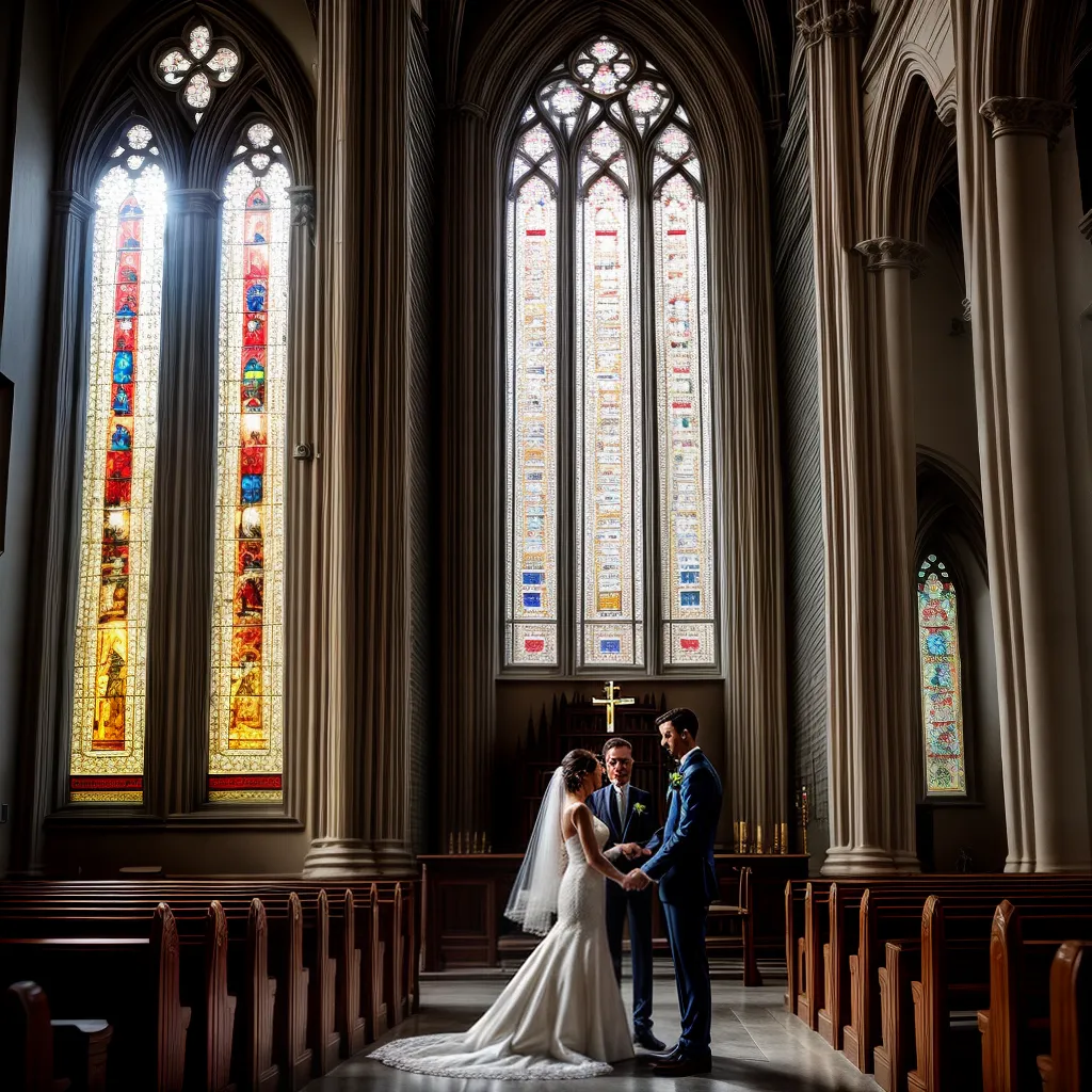casamento igreja noivos amor familia