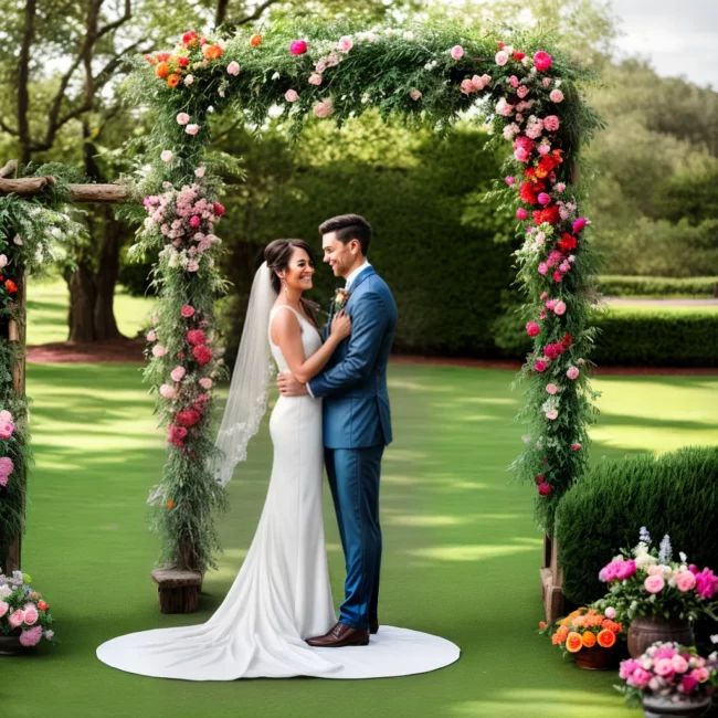 casamento jardim primavera arco flores 1
