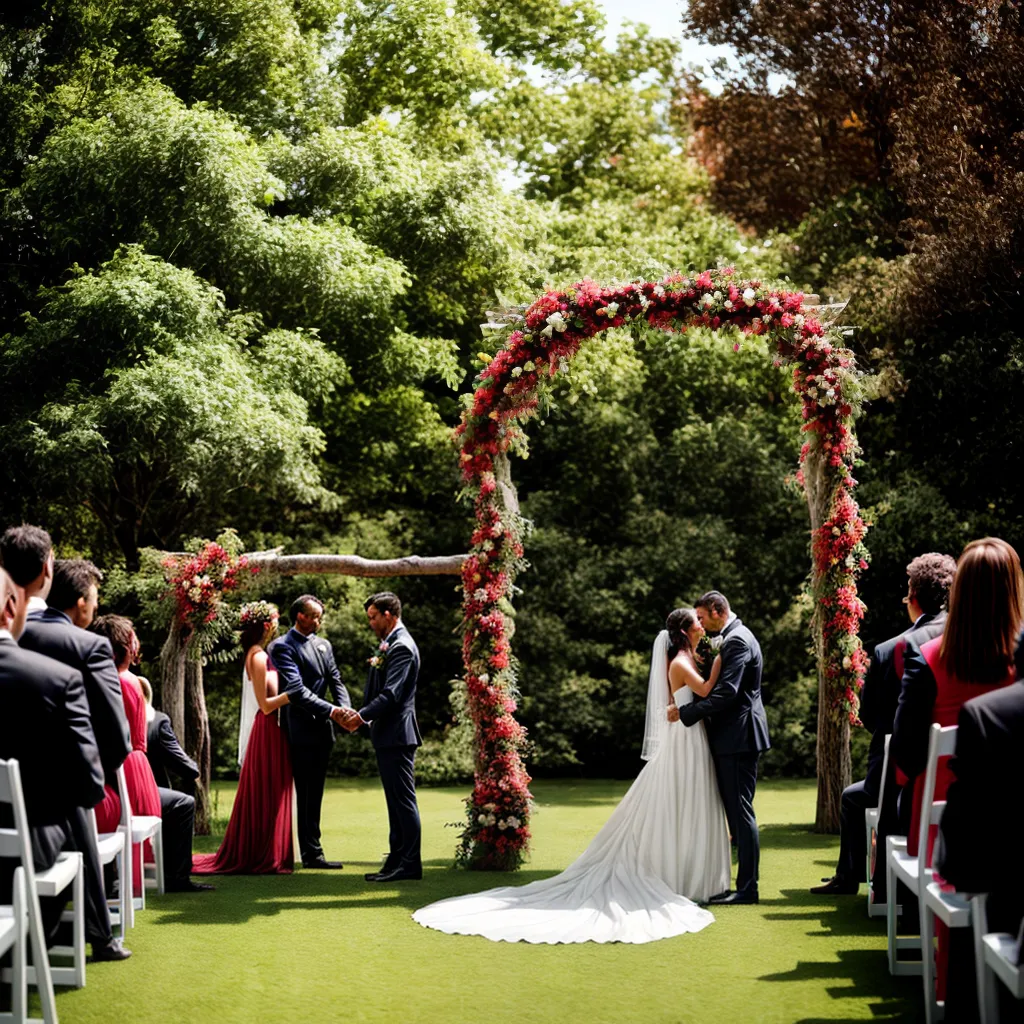 casamento jardim natureza arco rustico outono