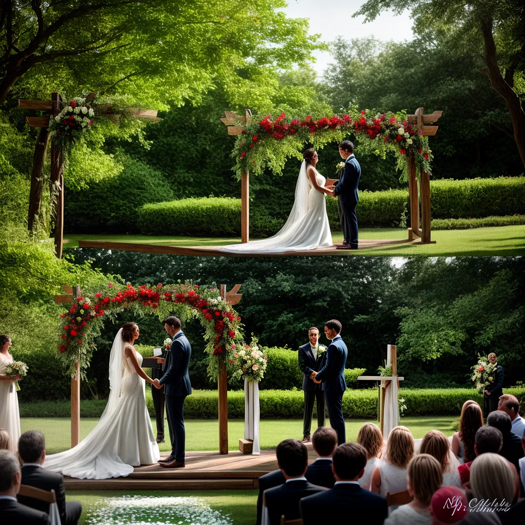 casamento jardim arco rustico flores