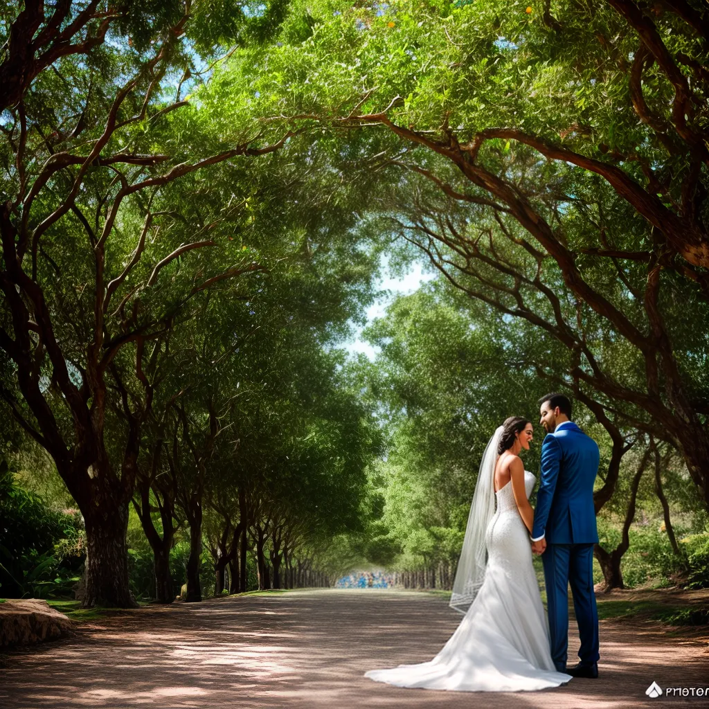 casal noivos cristaos jardim flores
