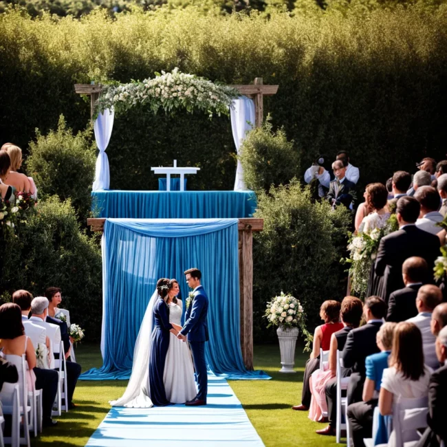 casamento ao ar livre ceu azul