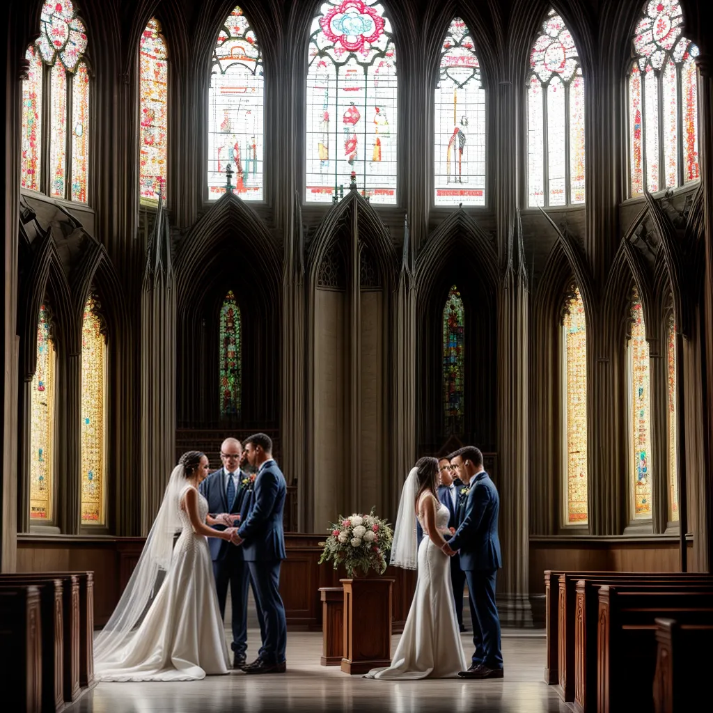 casal altar luz sol janela