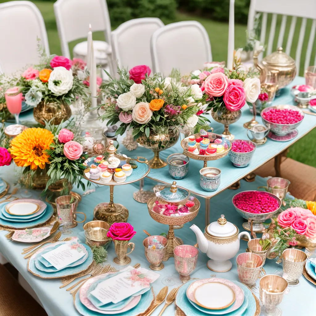 mesa decorada lembrancinhas cha noiva
