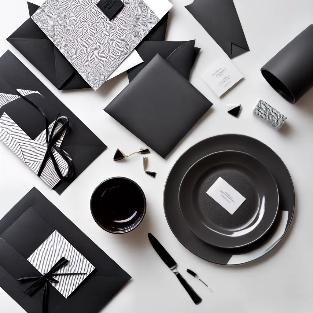 convite preto branco tipo geometrico convite preto branco tipo geometrico