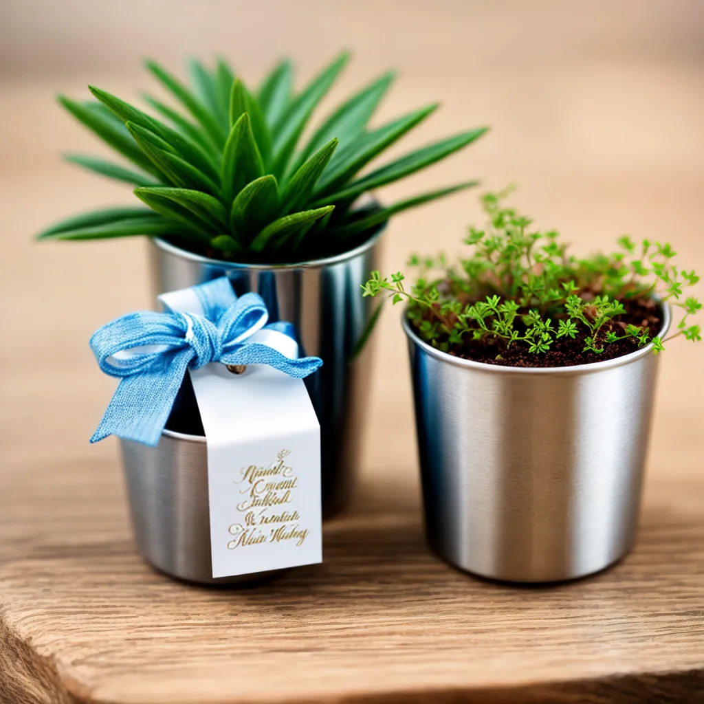 lembrancinha casamento sustentavel mini vaso