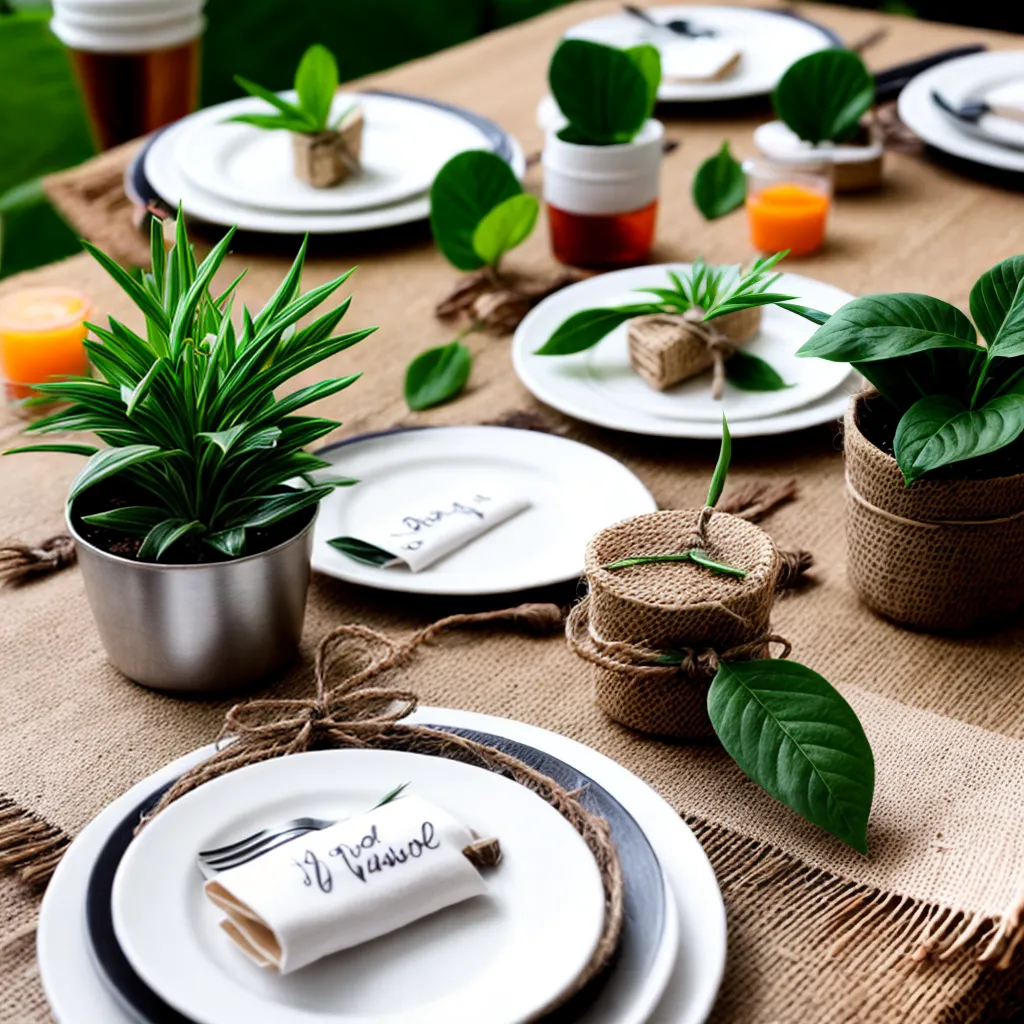 mesa casamento eco amigavel lembrancinhas