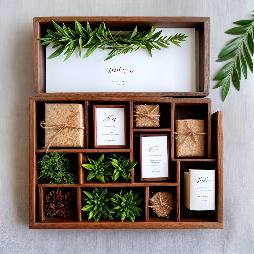 caixa madeira plantas lembrancinha casamento