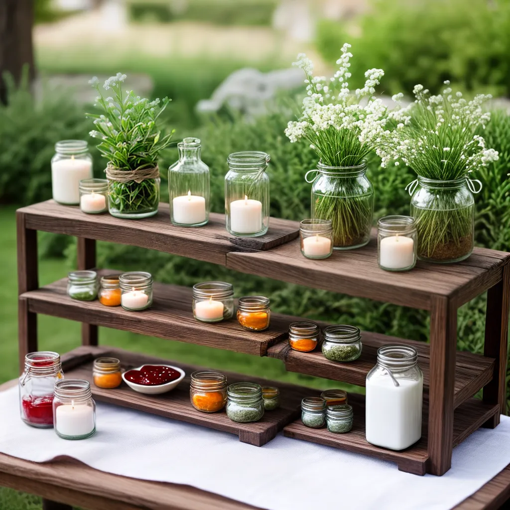 mesa decorada diy lembrancinhas casamento 1