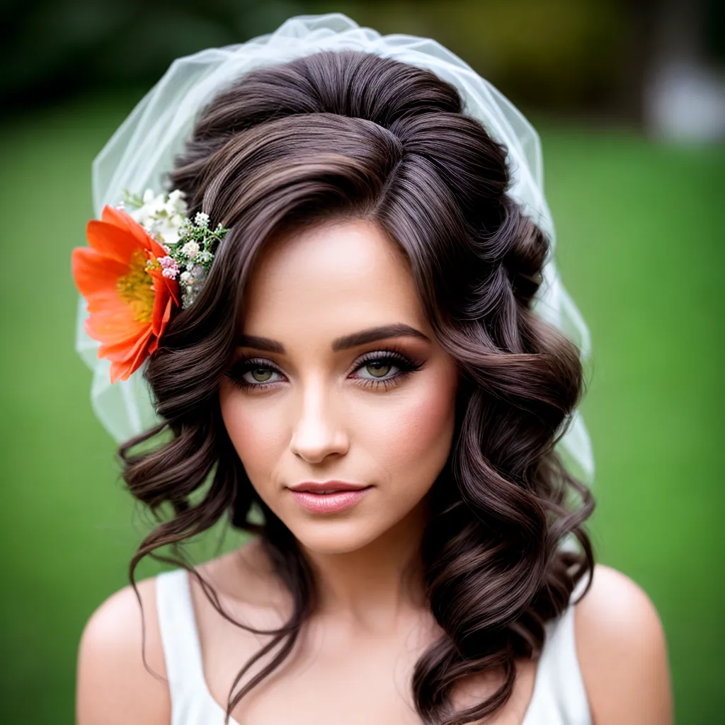 noiva penteado vintage flores veu noiva penteado vintage flores veu