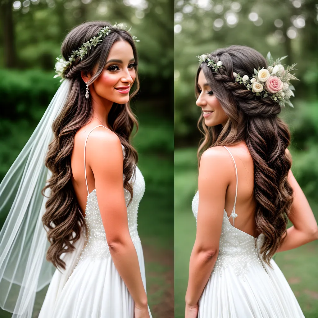 noiva cabelo floral boho casamento