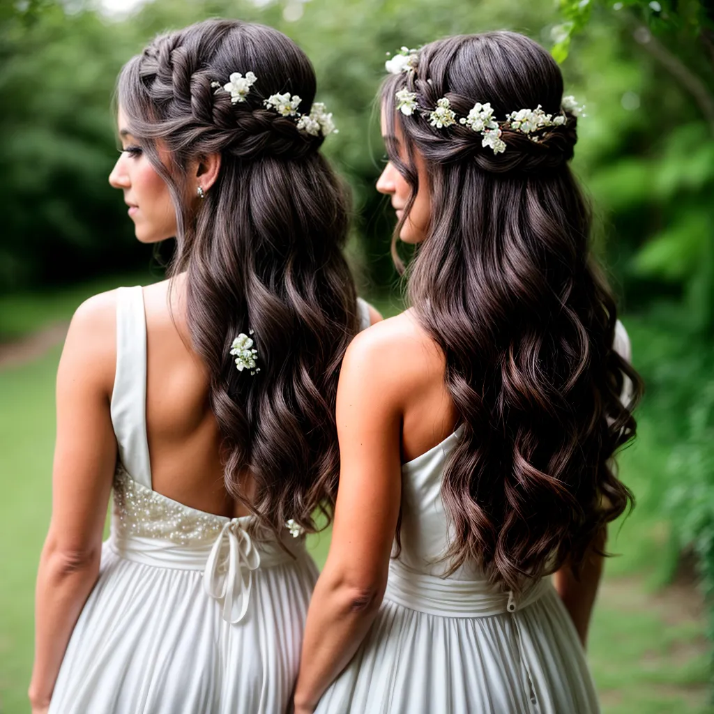 noiva cabelo floral boho 1
