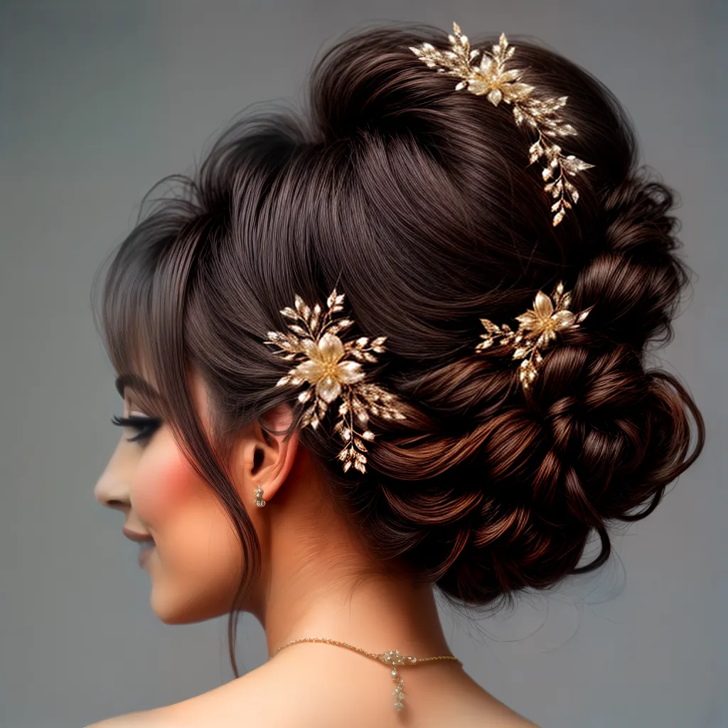 noiva sorriso radiante penteado casamento