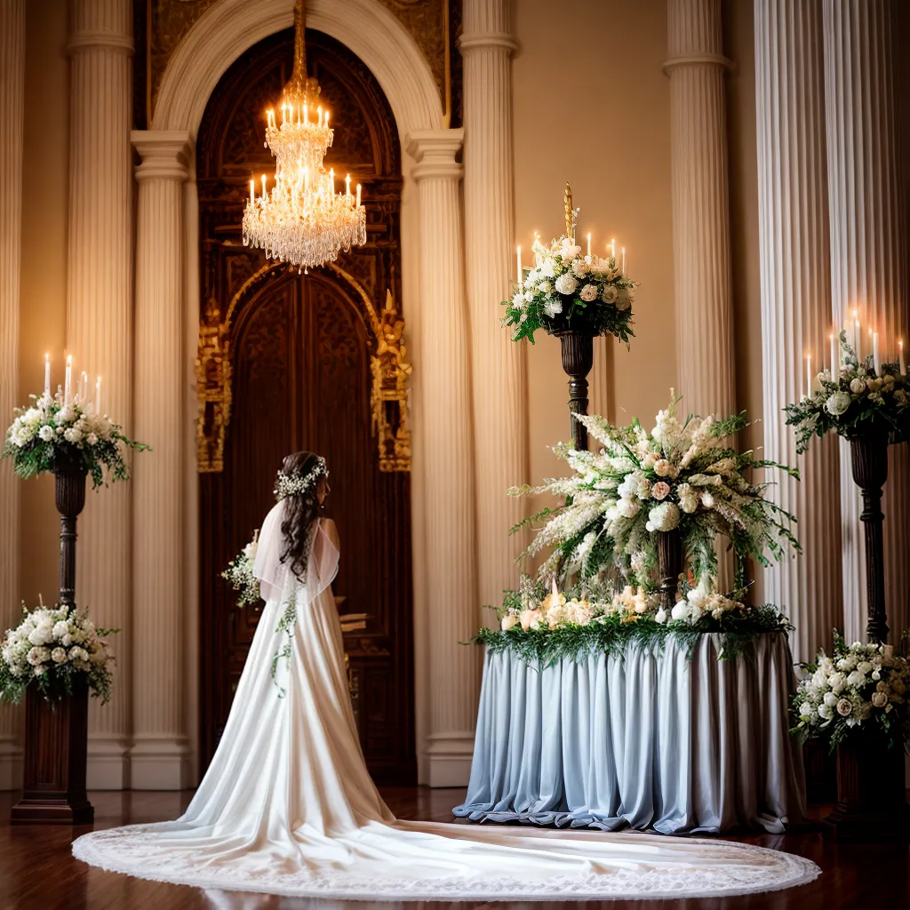 noiva cabelo flor altar