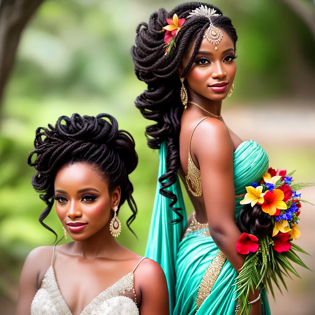 noiva penteado exotico 2024 flores penas noiva penteado exotico 2024 flores penas