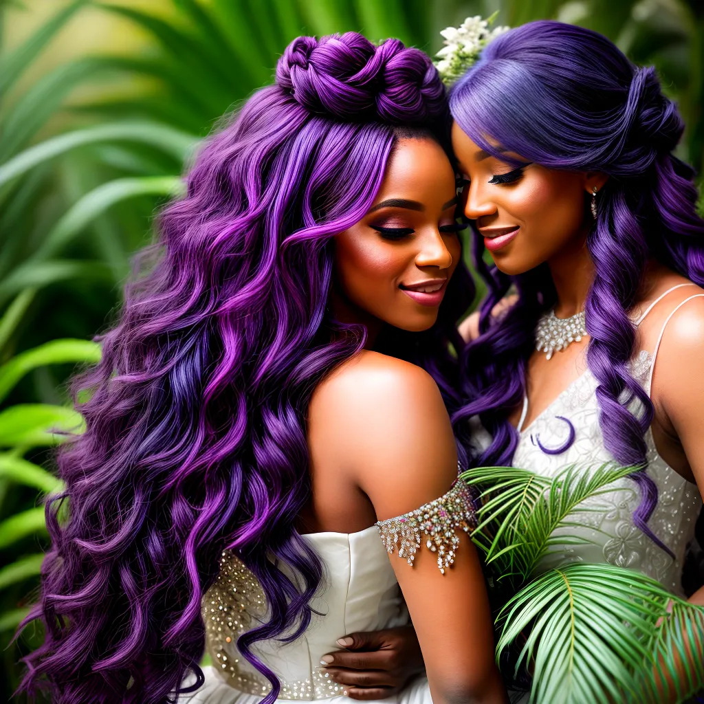 noiva cabelo roxo jardim tropical noiva cabelo roxo jardim tropical
