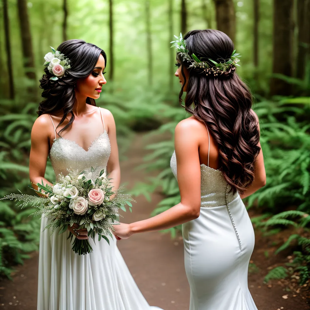 noiva floresta cabelo natureza romance
