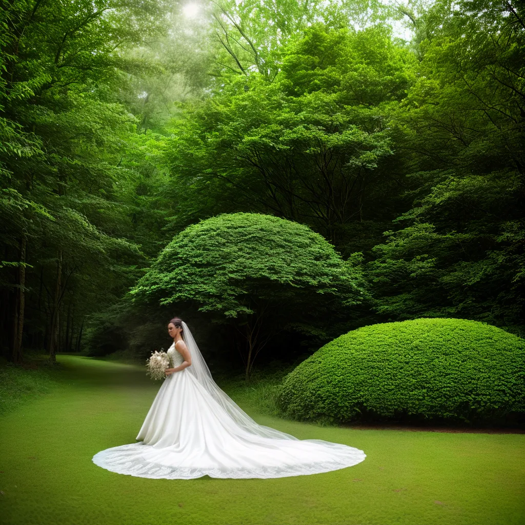 noiva floresta vestido sustentavel