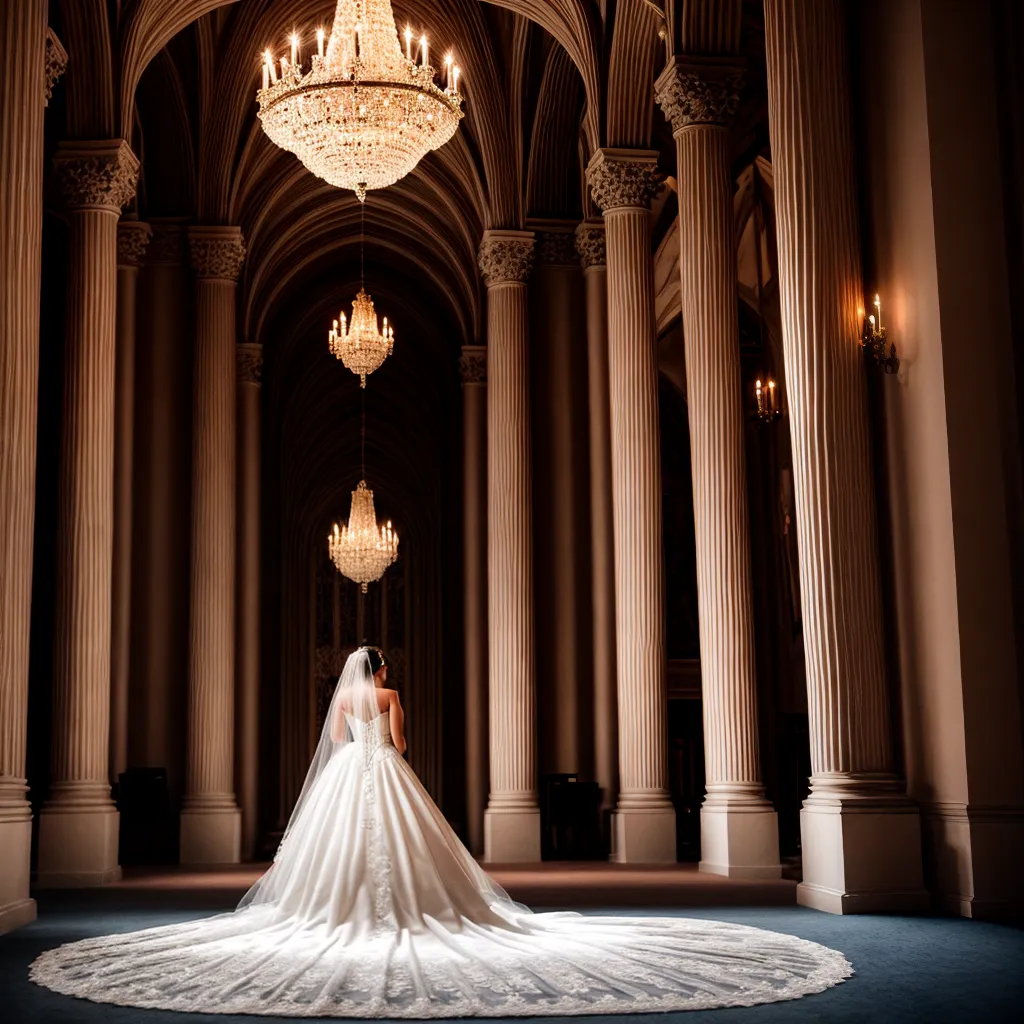 noiva deslumbrante altar elegancia