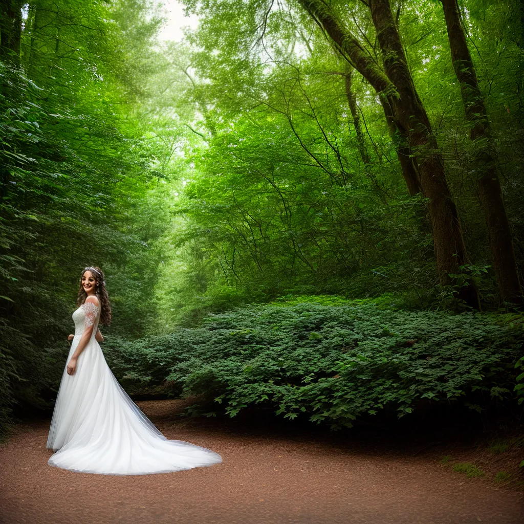 noiva vestido floresta verde 2024