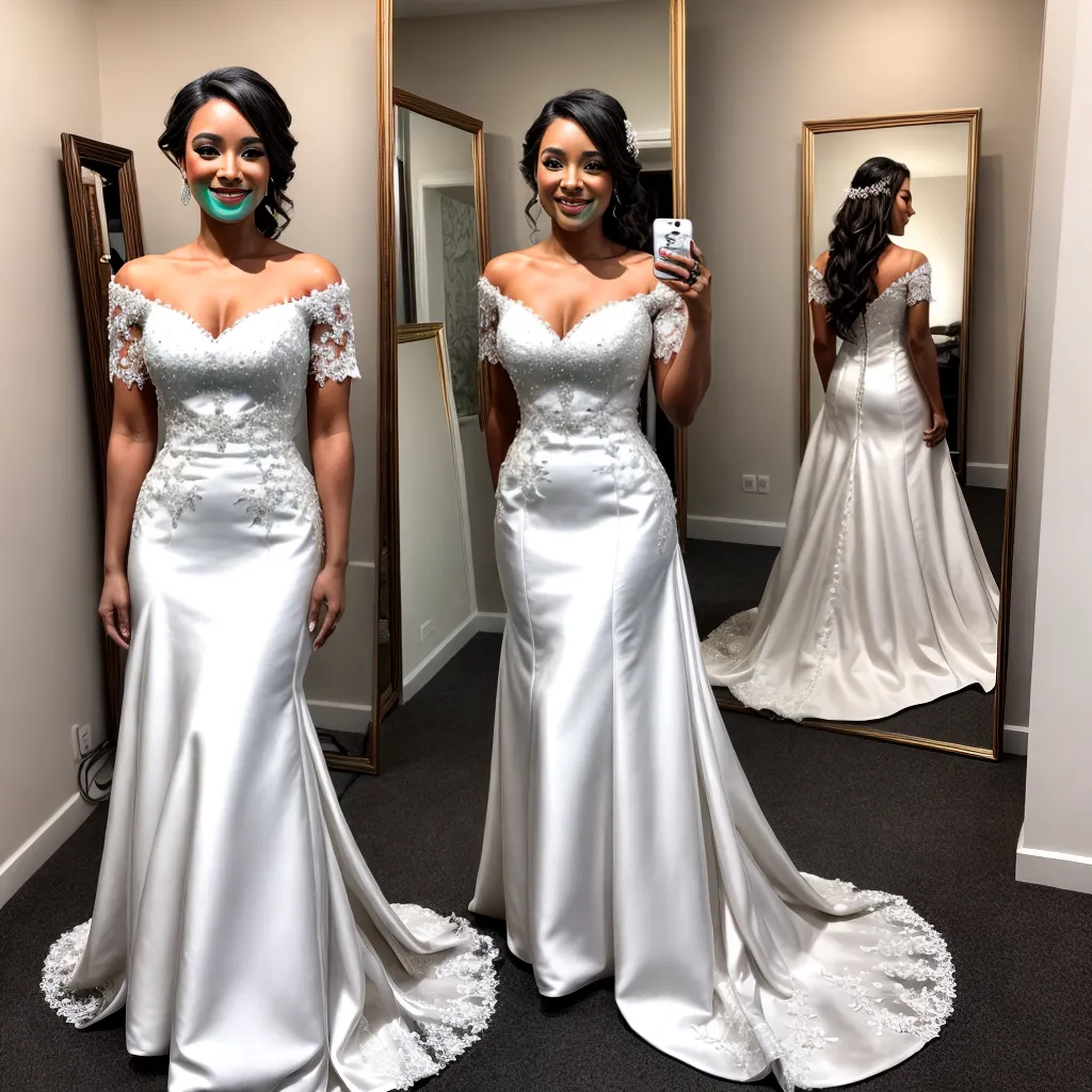 noiva espelho vestido personalizado