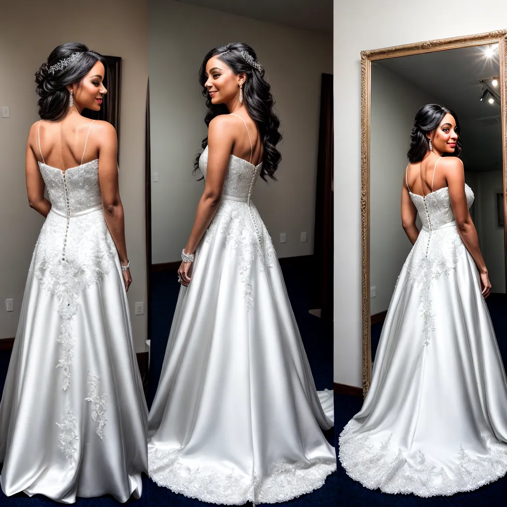 noiva espelho vestido casamento lace