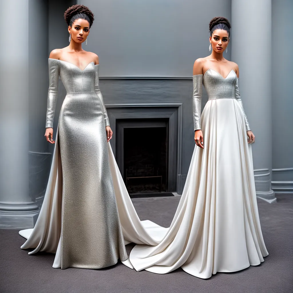 noiva futurista vestido metalico inovador