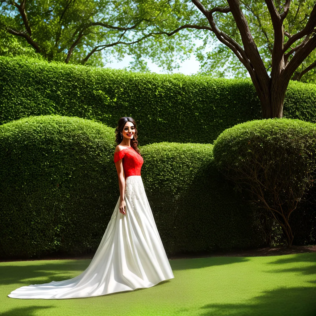 noiva jardim vestido coral elegante