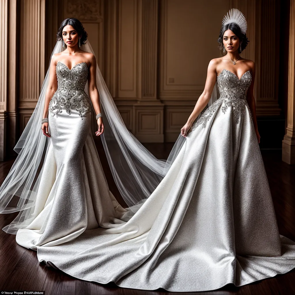 noiva vestido glamouroso penas brilho