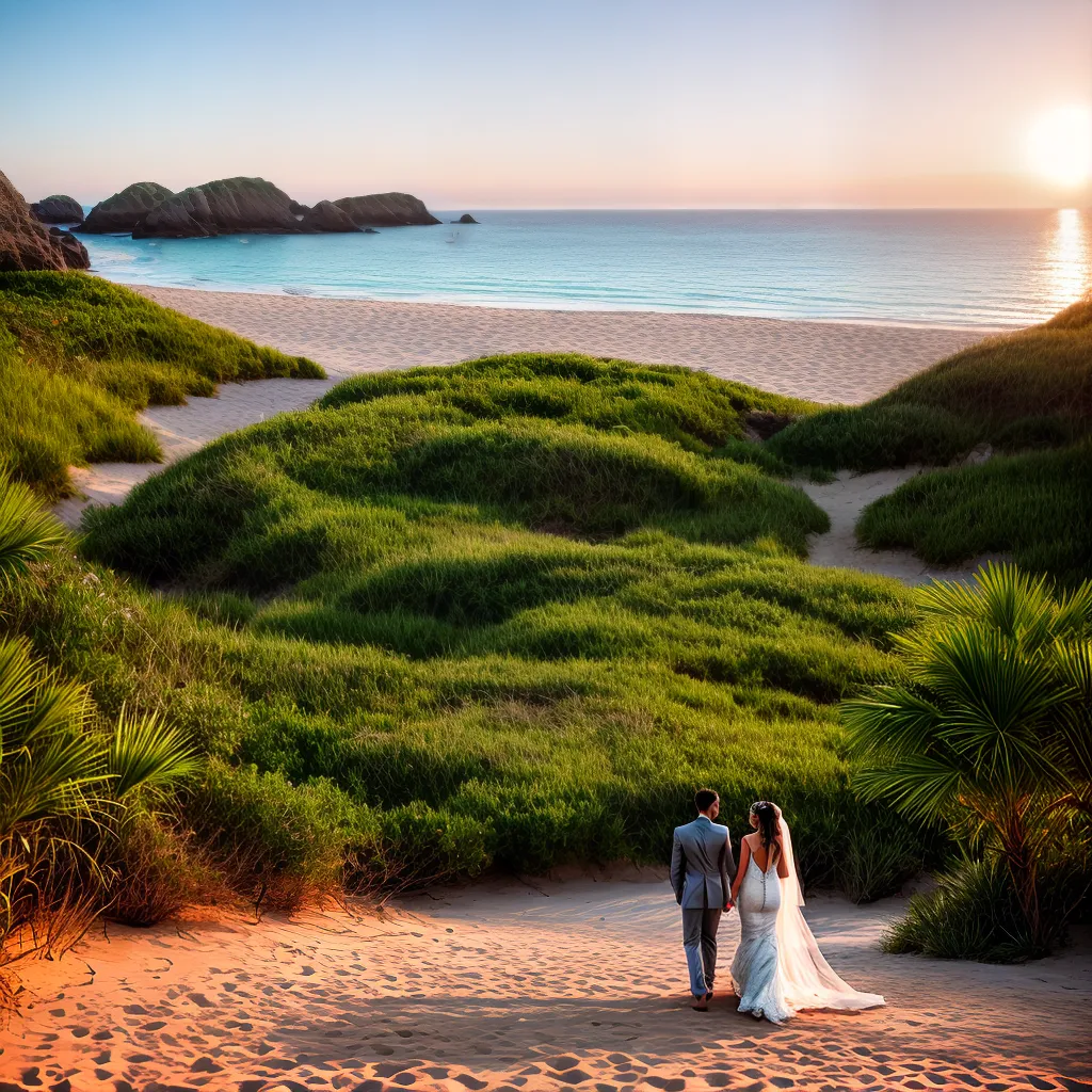casamento praia por do sol 2024 1