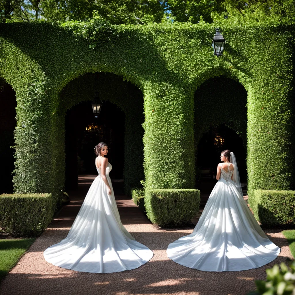 noiva jardim vestido casamento conto de fadas