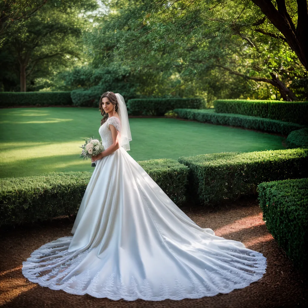 noiva jardim vestido cristais magico
