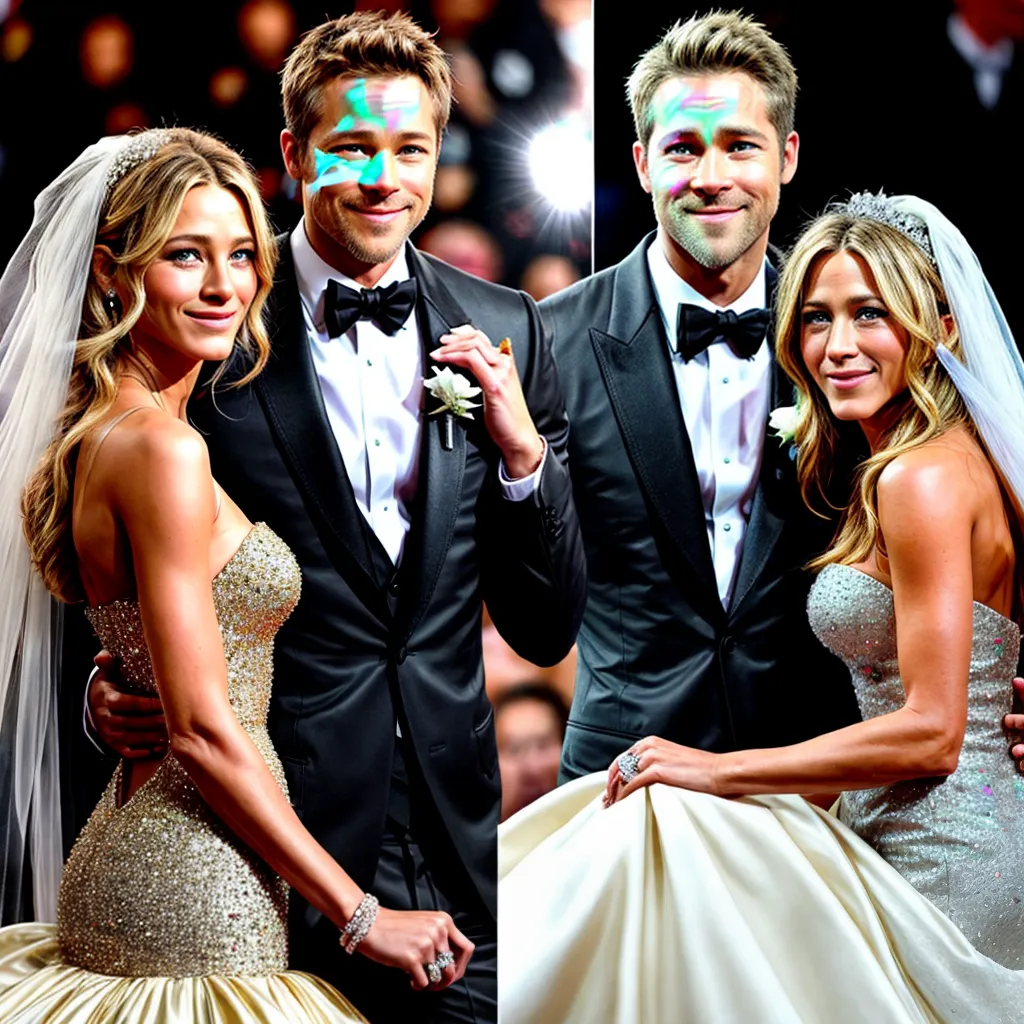 aliancas celebridades brad jennifer blake ryan