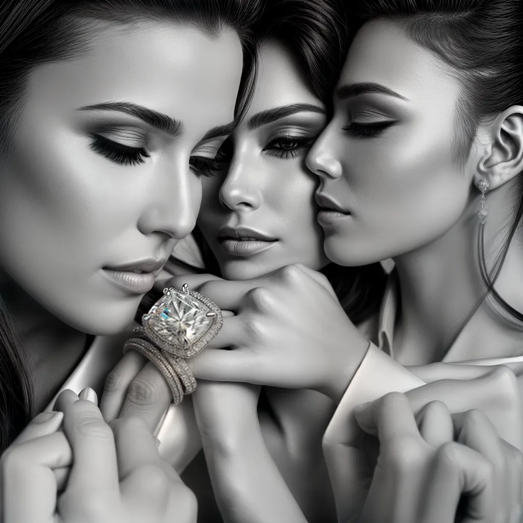 aliancas celebridades diamantes interligadas