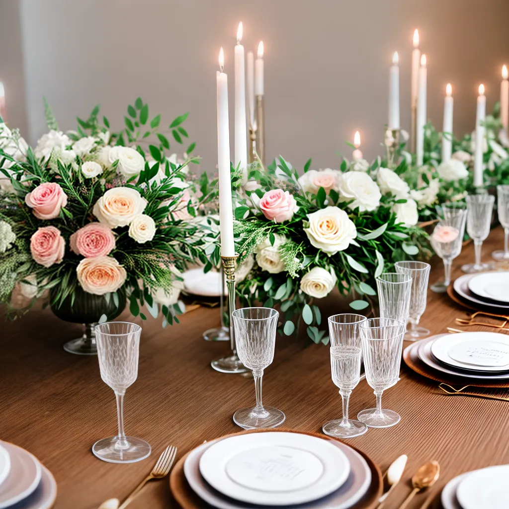 mesa casamento decorada flores velas