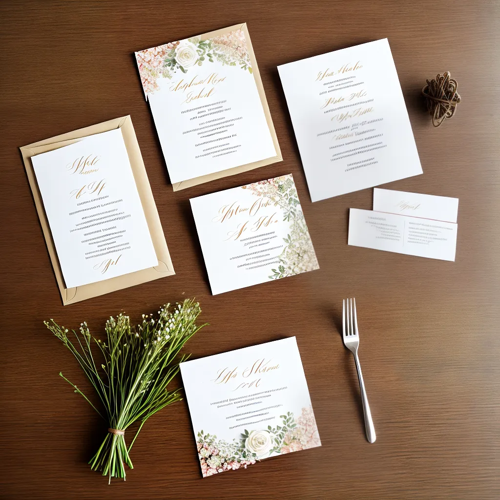 convite casamento caligrafia floral mesa rustica